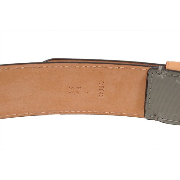 Louis Vuitton Mens Titanium LV Monogram Belt Size 95 / 38 Gray Greay Logo Canvas - Picture 8 of 10